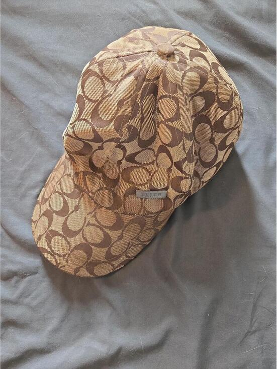 Coach Other - Coach Monogram Canvas Baseball Cap with Logo Hardware